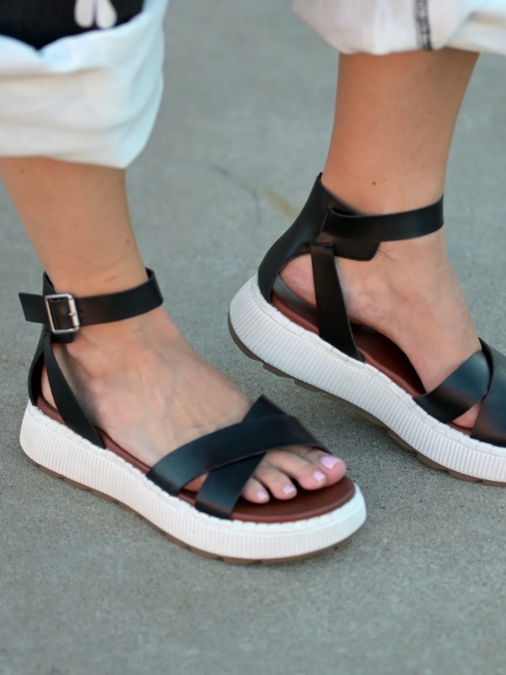 Price drop!!! MIA black and white sandals
